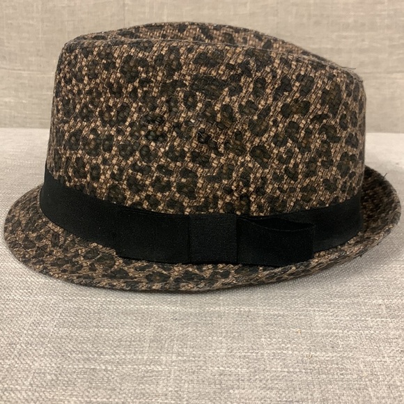 Scala Pronto Leopard Print Fedora Hat - Picture 1 of 12